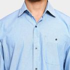 Men's 100% Cotton Casual Shirt , Light Blue, small image number null